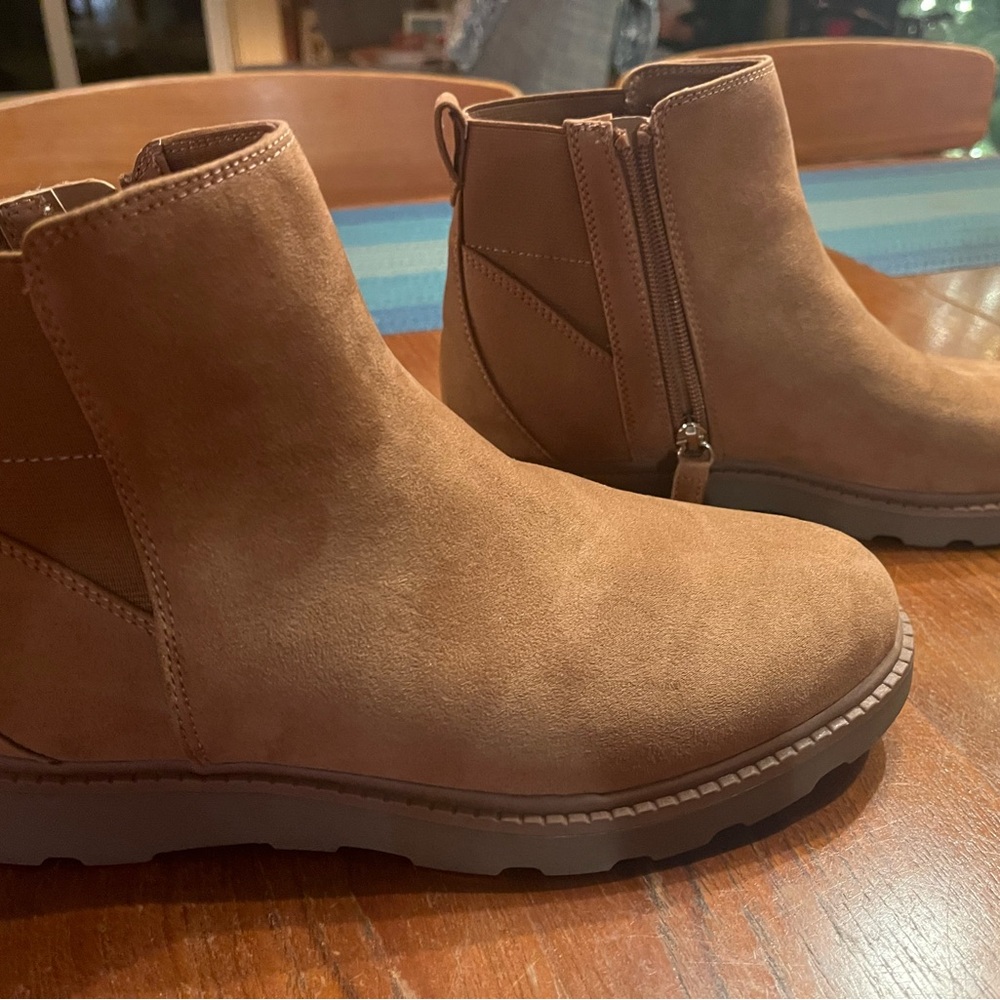 Brown Suede Ankle Boots